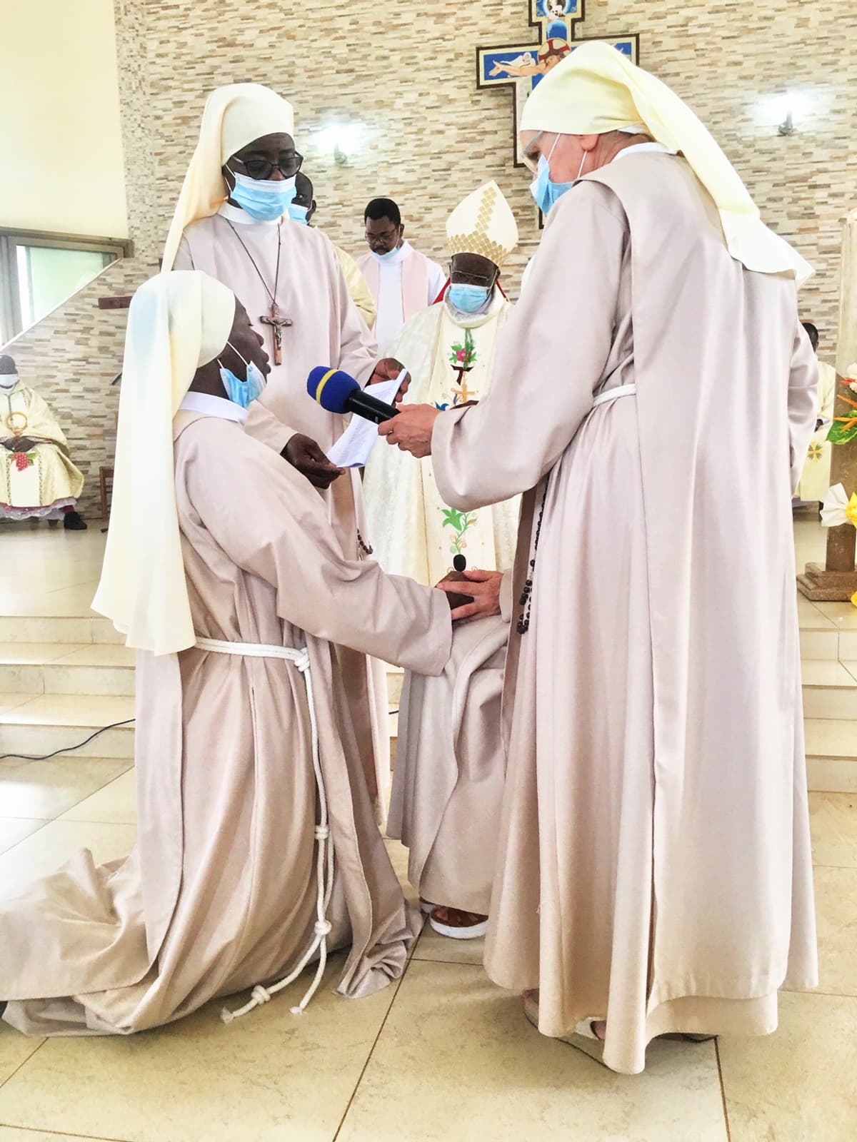 Vœux perpétuels de Sœur Marie Augusta au monastère de Wawata